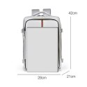 Plecak podróżny, kabinowy do samolotu, wodoodporny, 42x28x21cm PL179