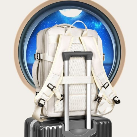 Plecak podróżny, kabinowy do samolotu, wodoodporny z USB, 44x30x16/26cm PL176