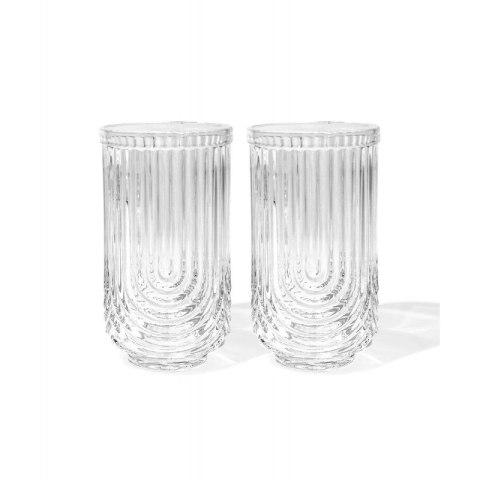 Szklanka ryflowana wysoka 480 ml grube szkło 1szt SZK64