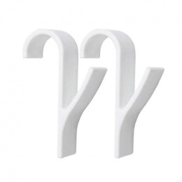 Wieszak, uchwyt, haczyk na grzejnik, prysznic, biały komplet 2 SZT U16BZESTAW2