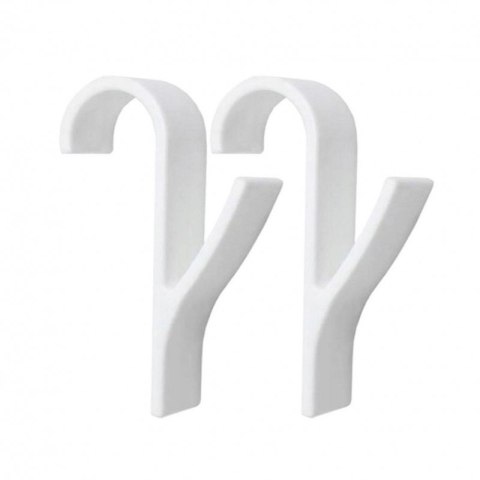 Wieszak, uchwyt, haczyk na grzejnik, prysznic, biały komplet 2 SZT U16BZESTAW2