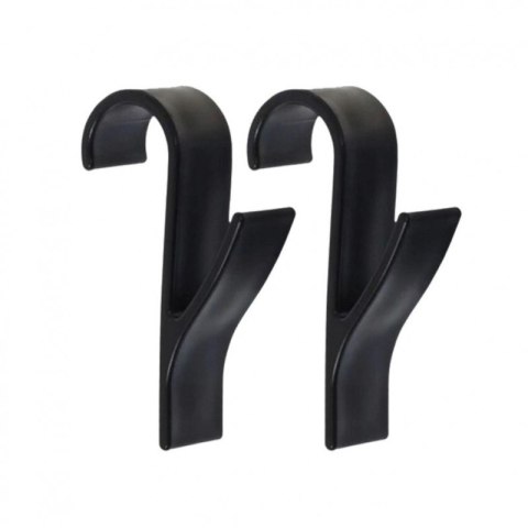 Wieszak, uchwyt, haczyk na grzejnik, prysznic, czarny komplet 2 SZT U16CZZESTAW2