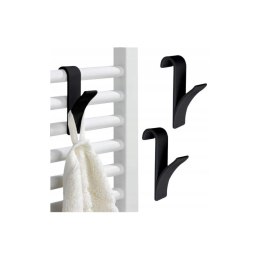 Wieszak, uchwyt, haczyk na grzejnik, prysznic, czarny komplet 2 SZT U16CZZESTAW2