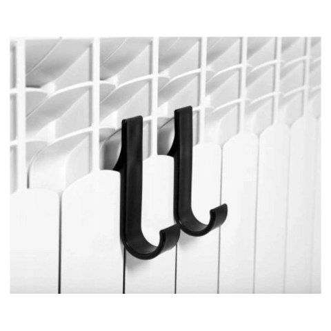 Wieszak, uchwyt, haczyk na grzejnik, prysznic, czarny komplet 2 SZT U16CZZESTAW2
