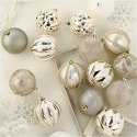 Komplet bombek 16sztuk w opakowaniu 8cm złote, bombki na choinkę BSN43