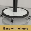 Kwietnik, regał, stojak na kwiaty metalowy okrągły na kółkach 130х40cm SZ38CZ