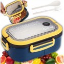 Śniadaniówka LUNCH BOX ze sztućcami 21 x 14,5 x 8cm granat PJM44GRAN