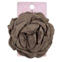 Spinka do włosów duża klamra XL kwiat róża brązowa 9cm SP288BR