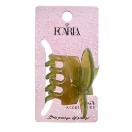 Spinka do włosów klamra motylek przezroczysty zieleń 6 cm SP244ZIE