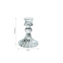 Świecznik dekoracyjny, szklany Glamour 10 cm - SW11