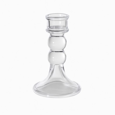 Świecznik dekoracyjny, szklany Glamour 12,5 cm - SW17