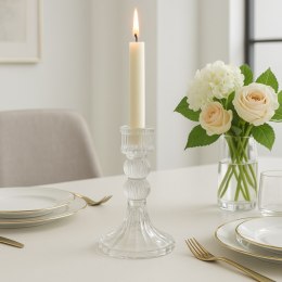 Świecznik dekoracyjny, szklany Glamour 13 cm - SW15