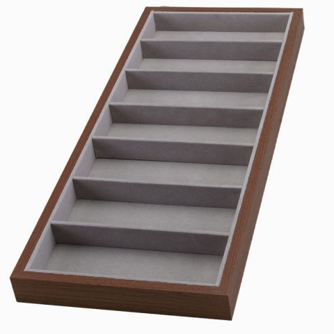 Szkatułka 7 przegródek na okulary lub akcesoria, etui, organizer PDMDF08