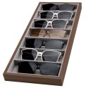 Szkatułka 7 przegródek na okulary lub akcesoria, etui, organizer PDMDF08