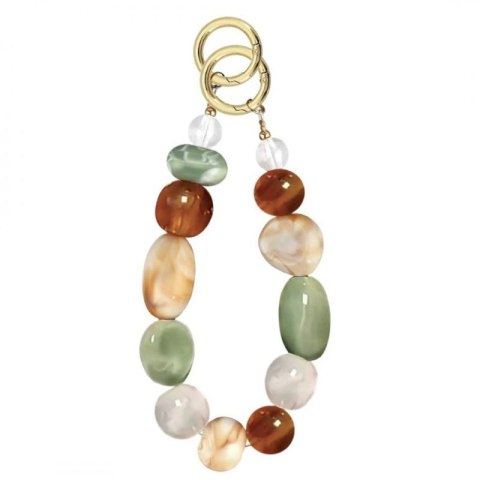 Brelok do kluczy korale, kamienie BRL375