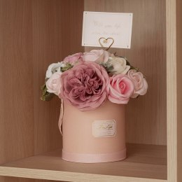 Flower box, bukiet zapachowych kwiatów mydlanych w pudełku 21х22cm BUK10R