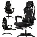 Fotel gamingowy obrotowy VECTOR z masażerem i podnóżkiem KO48B