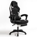 Fotel gamingowy obrotowy VECTOR z masażerem i podnóżkiem KO48B