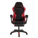 Fotel gamingowy obrotowy VECTOR z masażerem i podnóżkiem KO48CZE