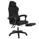Fotel gamingowy obrotowy VECTOR z masażerem i podnóżkiem KO48CZ