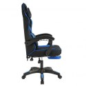 Fotel gamingowy obrotowy VECTOR z masażerem i podnóżkiem KO48N