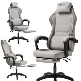 Fotel gamingowy obrotowy VECTOR z masażerem podnóżkiem KO48SZ