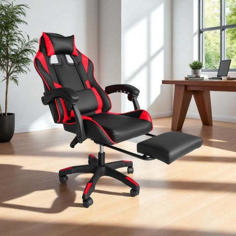 Fotel gamingowy obrotowy z podnóżkiem STRIKER ONE - KO31CZE