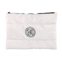 Kosmetyczka damska pikowana duża, wodoodporna biała 22 x 31cm KS144B