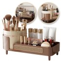 Organizer na pędzle, kosmetyki, plecionka wiedeńska obrotowy 34,5x14x15 cm CB75BR