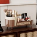 Organizer na pędzle, kosmetyki, plecionka wiedeńska obrotowy 34,5x14x15 cm CB75BR