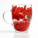 Szklanka termiczna z kwiatami w środku 300ml 1szt SZK193