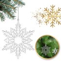 Zestaw zawieszek płatki śniegu transparentne śnieżynki 12szt. w opakowaniu BSN69