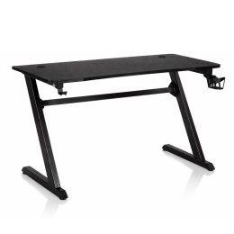 Biurko gamingowe, komputerowe z uchwytami na słuchawki, wodę 120 x 60 x 75 cm czarne STL25CZ