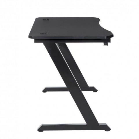 Biurko gamingowe, komputerowe z uchwytami na słuchawki, wodę 120 x 60 x 75 cm czarne STL25CZ