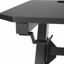 Biurko gamingowe, komputerowe z uchwytami na słuchawki, wodę 120 x 60 x 75 cm czarne STL25CZ