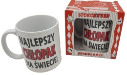 Kkubek ceramiczny w ozdobnym opakowaniu 