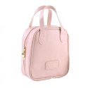 Kosmetyczka organizer na kosmetyki z rączką 17x7x19cm różowa KS128R