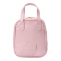 Kosmetyczka organizer na kosmetyki z rączką 17x7x19cm różowa KS128R