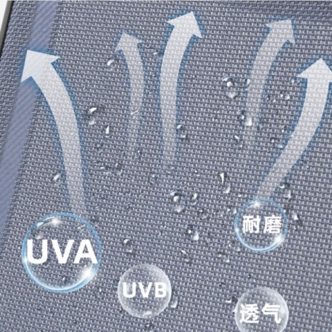 Leżak ogrodowy, leżanka dwuosobowa z baldachimem szary 200x173x155cm LE02