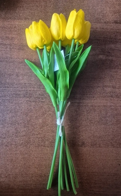 Tulipany Bukiet 7szt Żółte