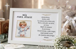 Anioł Stróż z modlitwą
