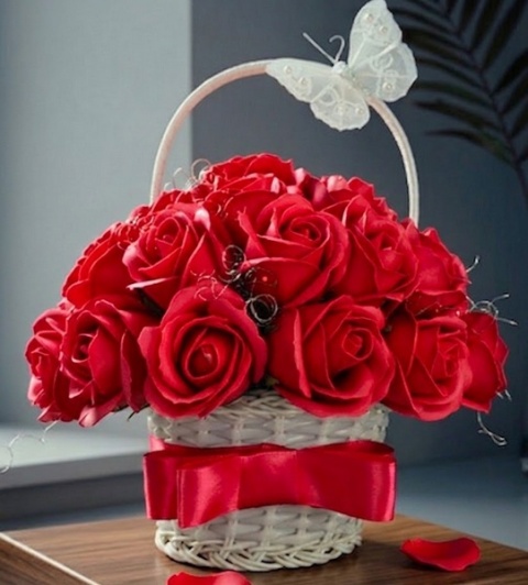 Flower Box Bukiet w koszyku B9