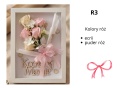 Kwiaty Mydlane w Ramce z napisem R3