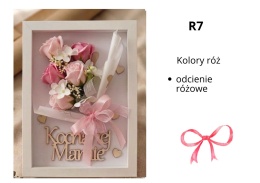Kwiaty Mydlane w Ramce z napisem R7