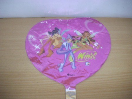 Balony foliowe 10szt mix + patyk