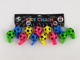 Brelok gwizdek 12szt PIŁKA