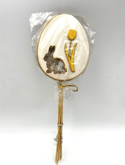 Jajka drewno na piku 6szt.