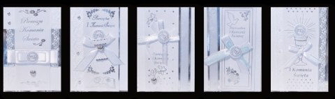 Karnet ręcznie zdobiony KOMUNIA ŚWIĘTA C6