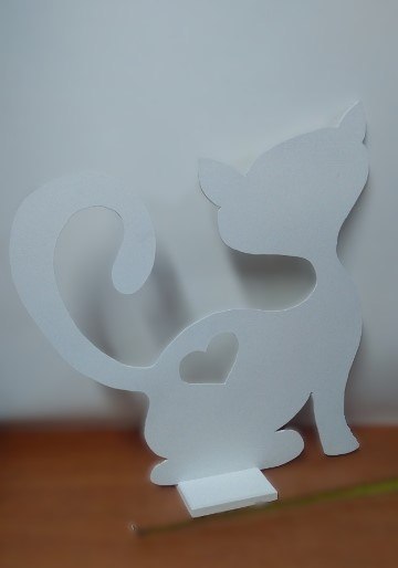 Ozdoba drewniana stojąca KOT