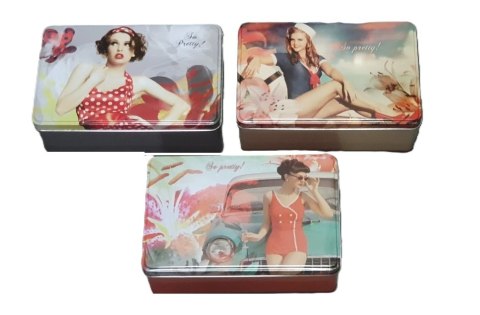 Przybornik puszka metalowa